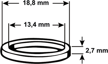 Cornat dichting o-ring grohe 13.4x2.7(4st) - tec380258