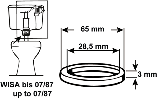 Load image into Gallery viewer, Cornat dichting afloop spoelkast wisa - tec380423
