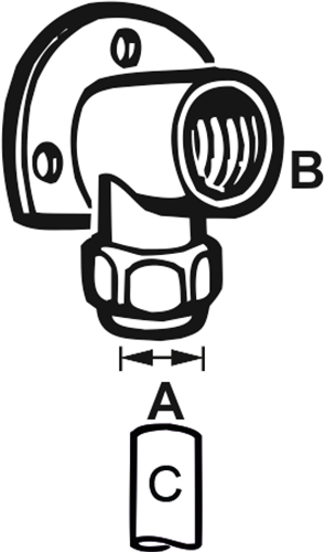 Load image into Gallery viewer, Cornat klemkoppeling ch muurplaat 1 2vx12 - tec582624

