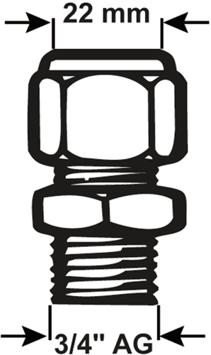 Cornat knelkoppeling ms sok 3 4mx22mm - tec583028