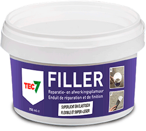 Tec7 filler pot alles-in-één vulmiddel en afwerkingsplamuur 250ml - 601025000