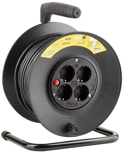 Chargez l'image dans la visionneuse de la galerie, Enzo technik kabelhaspel h05 3x1,5qmm 25m zwart - 1167272
