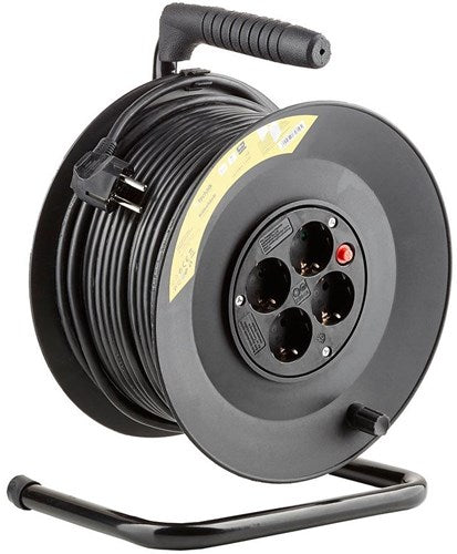 Chargez l'image dans la visionneuse de la galerie, Enzo technik kabelhaspel h05 3x1,5qmm 50m zwart - 1167274
