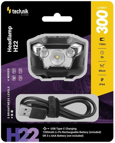 Chargez l'image dans la visionneuse de la galerie, Enzo technik led hoofdlamp oplaadbaar 300 lumen - 5720170
