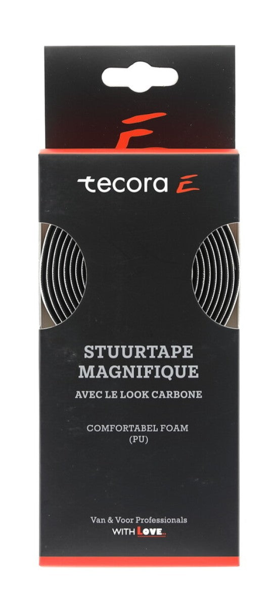 Load image into Gallery viewer, Tecora  e stuurlint magnifique carbon look, ø2.5x30mm, 2m,wit
