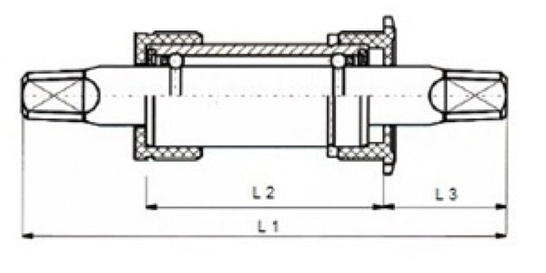 Tecora Tecora trapas 127mm met aluminium cups