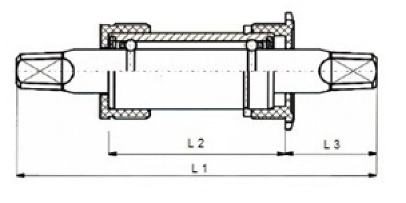 Load image into Gallery viewer, Tecora e kogellager trapas 138 mm bsa pvc
