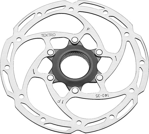 Tektro schijfrem rotor tr140-35 ø140mm, centerlock, zlv