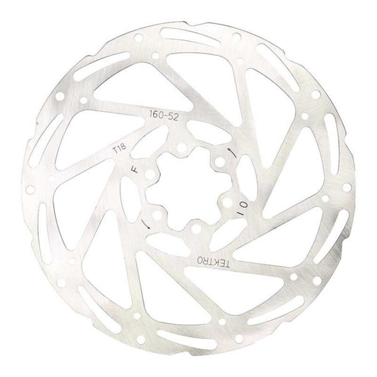 Tektro schijfrem rotor tr160-52 ø160mm, zilver