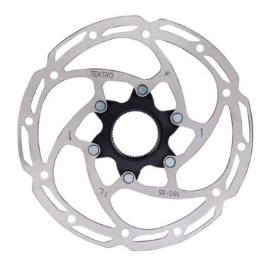 Tektro schijfrem rotor tr180-35 ø180mm, centerlock, zilver