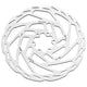 Tektro schijfrem rotor tr180-54 ø180x2,3mm, zilver