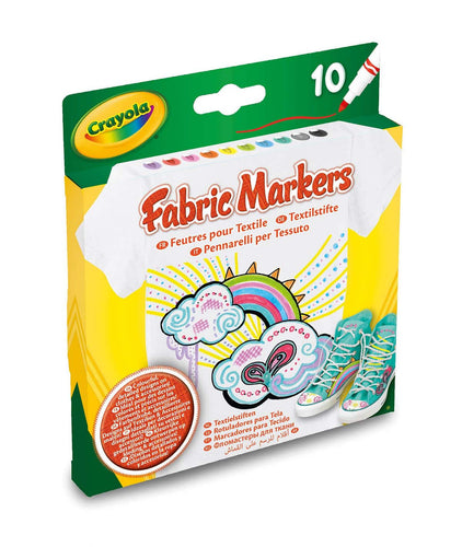 Crayola - 10 textielstiften