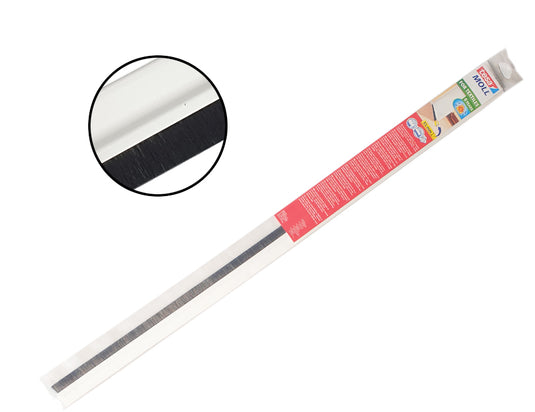 Tesa deurborstel vloerbedekking - 100 x 4.3 cm - wit