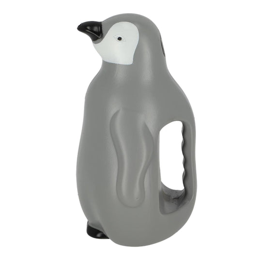 Esschert design gieter pinguã¯n 15x12,5xh23cm 1,4l grijs