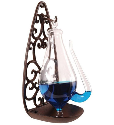 Esschert design donderglas met gietijzer houder 14x12x28cm