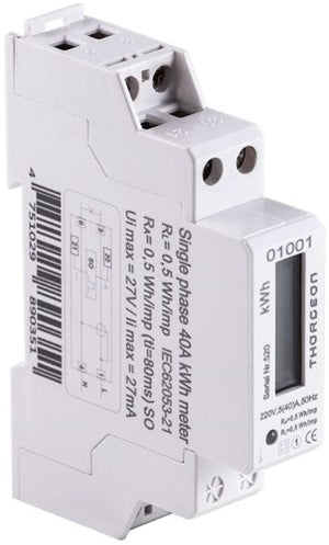 Enzo thorgeon kwh meter 1-fase digitaal 40a + puls - 4518250