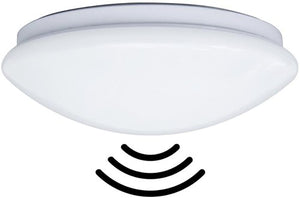 Enzo thorgeon led plafonniere 255mm wit 12w tri-white ip44 + sensor - 5017770