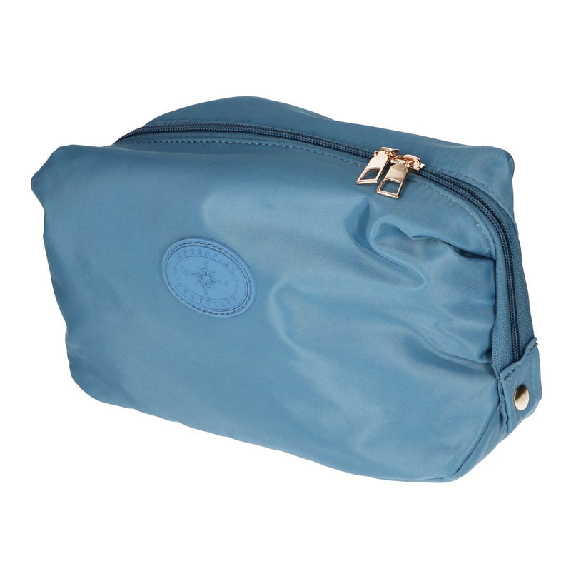 Load image into Gallery viewer, Traveller toilettas essentials blauw 30cm x 20cm
