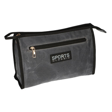Traveller toilettas sports classic military grijs blauw 30cm x 24cm
