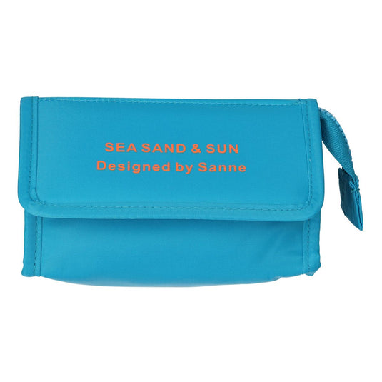 Traveller spiegeltas sea, sand sun blauw oranje 16.5cm x 11cm