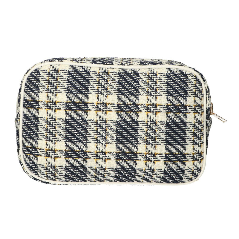 Load image into Gallery viewer, Traveller toilettas box tweed ruit 26x16cm
