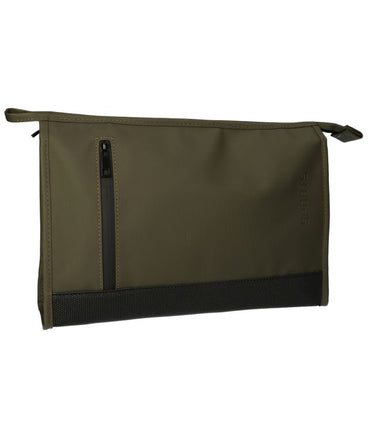 Traveller toilettas rubberen bodem groen 35x24cm