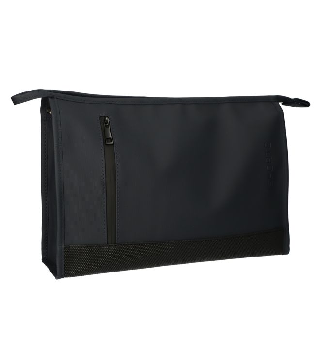 Load image into Gallery viewer, Traveller toilettas rubberen bodem zwart 35x24cm
