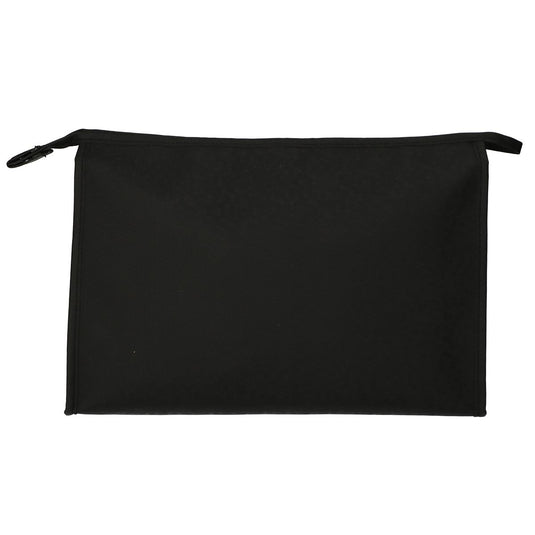 Traveller toilettas rits horizontaal zwart 35x24 cm