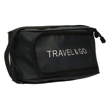 Traveller toilettas travel go donkerblauw 15,5cm x 13,5cm