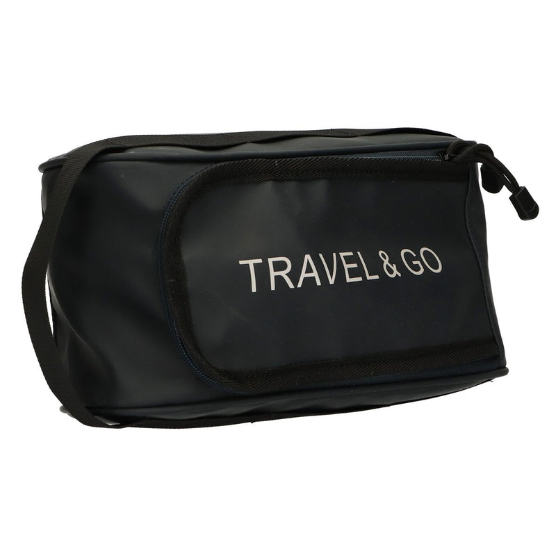 Afbeelding laden in galerijviewer, Traveller toilettas travel go donkerblauw 15,5cm x 13,5cm
