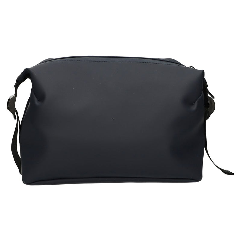 Afbeelding laden in galerijviewer, Traveller toilettas waterdicht gesp zwart donkerblauw 34cm x 21cm

