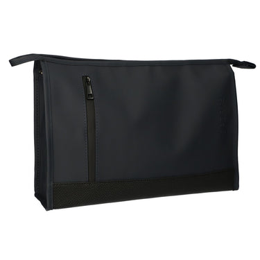 Traveller toilettas rubberen bodem donkerblauw 30cm x 19,5cm