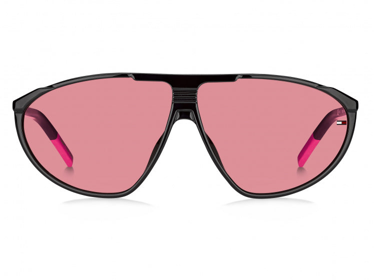 Load image into Gallery viewer, Tommy hilfiger Zonnebril 0027 S unisex cat.3 nylon zwart roze

