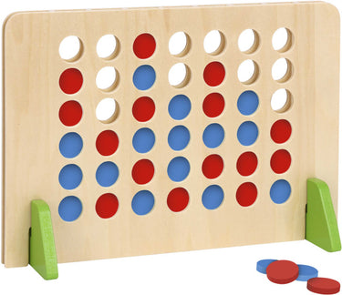 Tooky toy Vier Op Een Rij Educatief Houten Speelgoed 45-delig