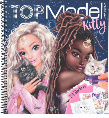 Van der doelen topmodel - create your kitty in moonlight kleurboek