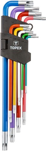 Enzo topex tx-sleutelset torx 9 delig lang - 6479045