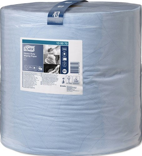 Tork poetsdoek | l340xb369ca. mm | blauw | 2 laags, met reliëf | wiel | 1 stuk - 130070 130070