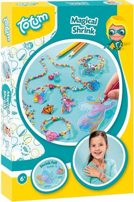 Intro magical shrink sieraden set met krimpfolie en kralen maak je de mooiste sieraden