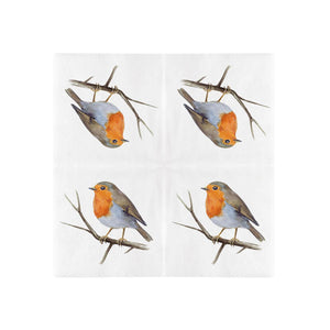 Esschert design papieren servet. roodborst 33x33cm