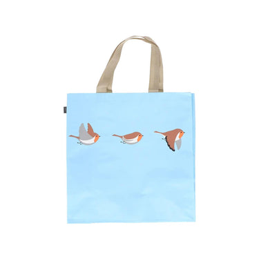 Esschert design boodschappentas roodborstjes 40x40x14,5cm