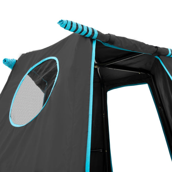 Load image into Gallery viewer, Tp toys Explorer Klimtoren met Schaduwrijk Speelgebied Zwart Blauw
