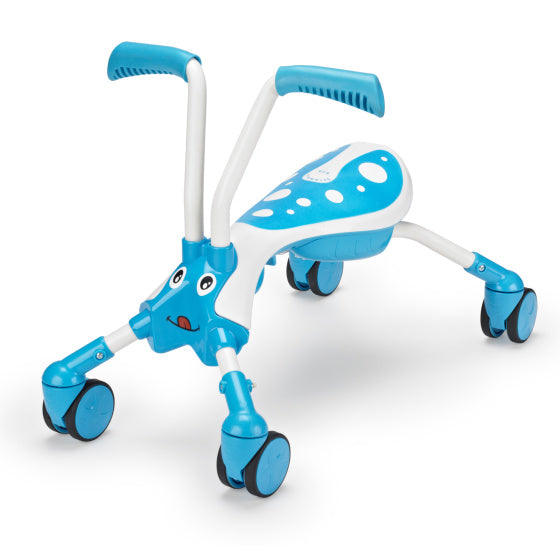 Load image into Gallery viewer, The bugs scramblebug tide loopfiets met 4 wielen junior blauw wit
