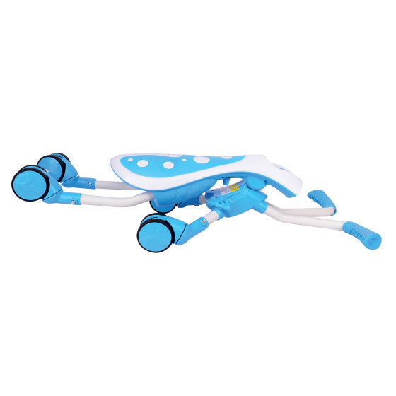 Load image into Gallery viewer, The bugs scramblebug tide loopfiets met 4 wielen junior blauw wit
