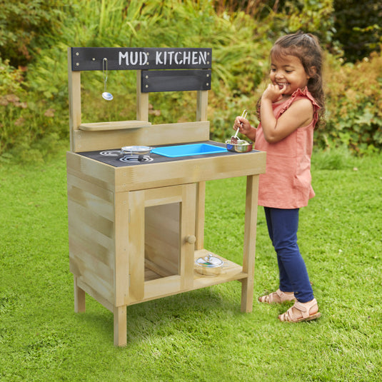 Tp toys junior cook houten modderkeuken met accessoires