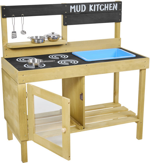 Load image into Gallery viewer, Tp toys Houten Modderkeuken met Oven, Spoelbak Accessoires

