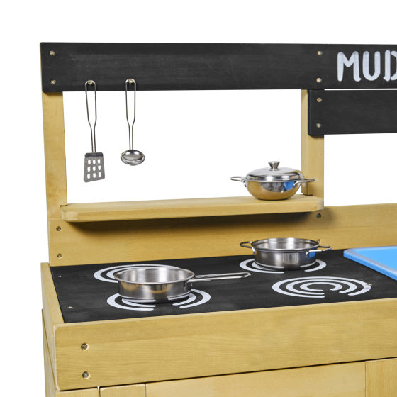Load image into Gallery viewer, Tp toys Houten Modderkeuken met Oven, Spoelbak Accessoires
