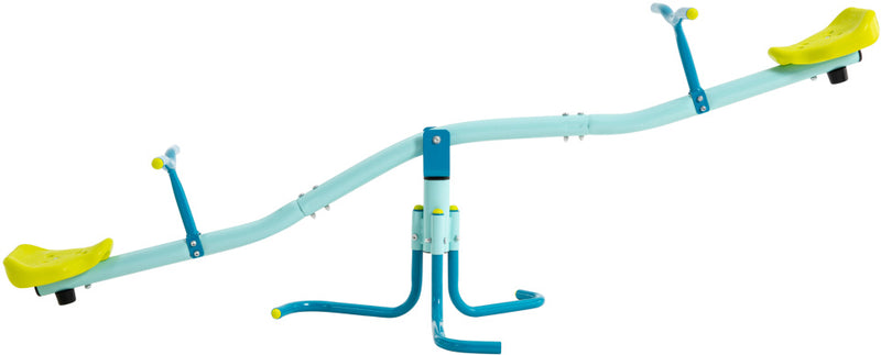 Load image into Gallery viewer, Tp toys spiro 360° draaibare wipwap voor buiten blauw groen
