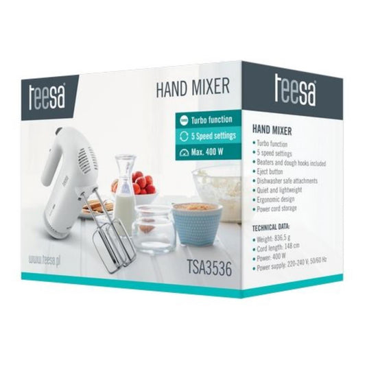 Teesa handmixer 400w wit