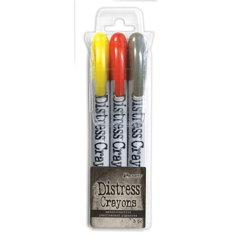 Load image into Gallery viewer, Ranger ink ranger • tim holtz distress pearl crayons halloween set 3
