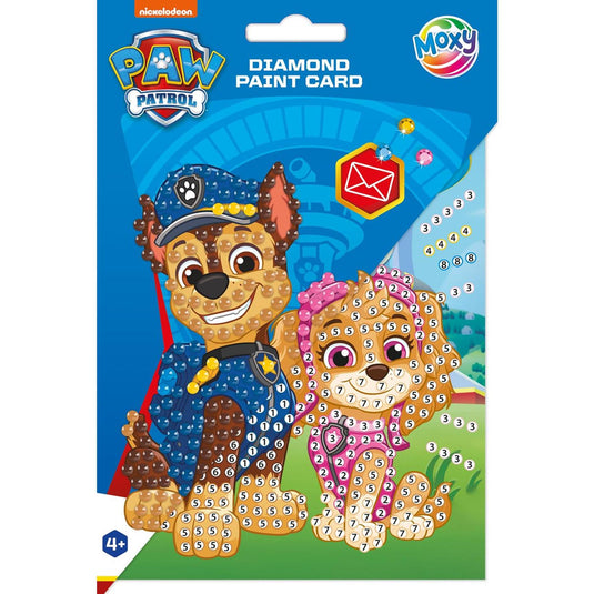 Creative craft group moxy paw patrol diamond painting kaart